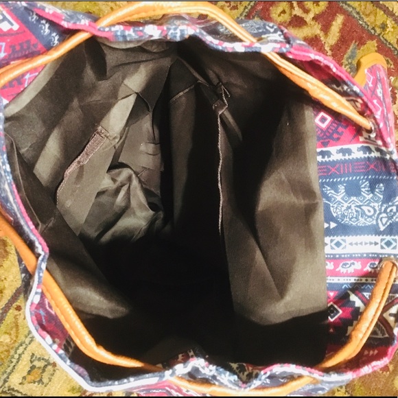 New Blue Canvas Rucksack - Picture 6 of 6